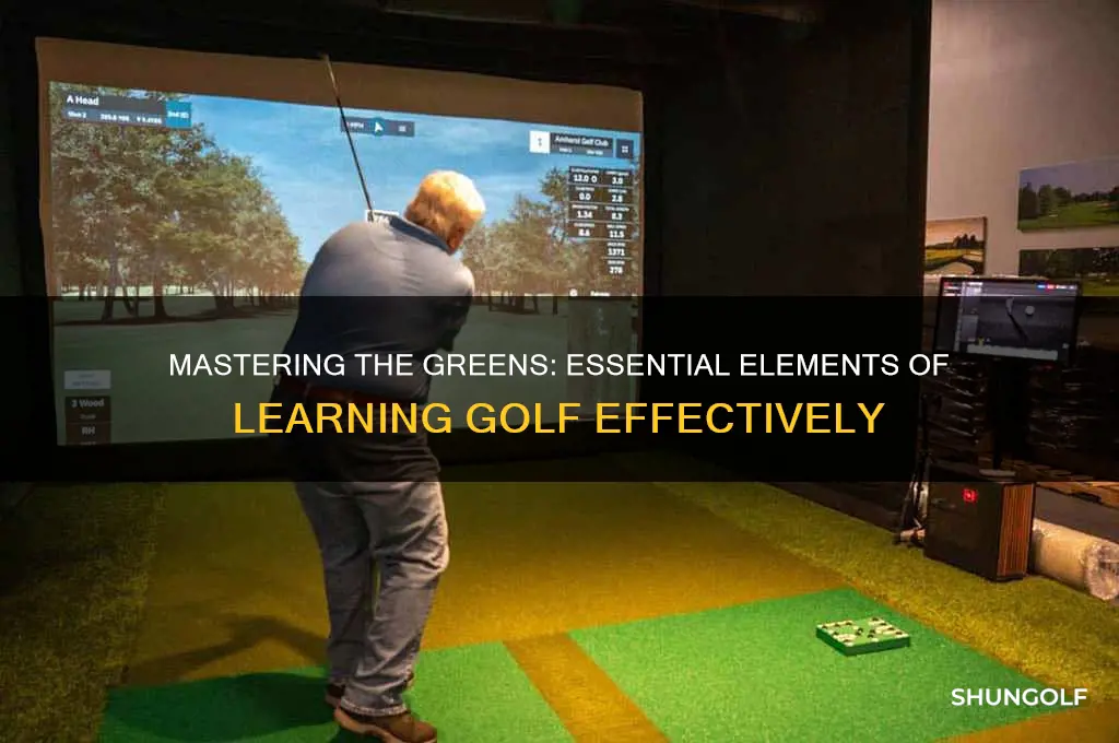 what goes into learning golf