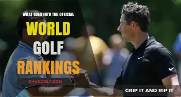 Understanding the Official World Golf Rankings: Criteria and Calculations