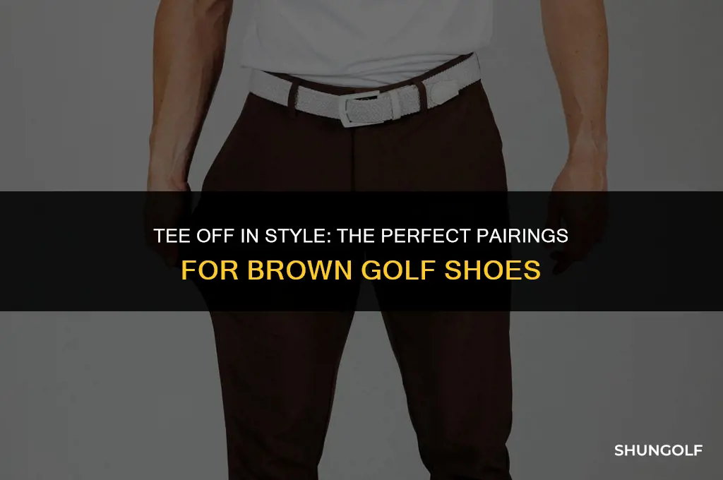 what goes with brown golf shoes