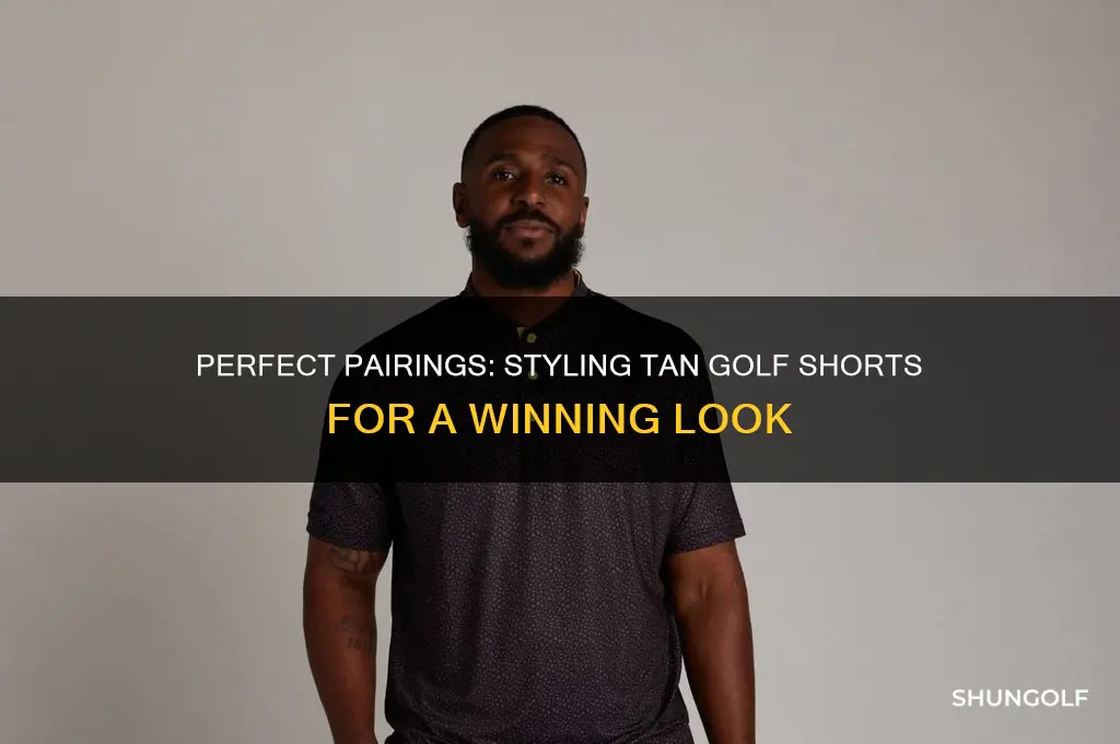 what goes with tan golf shorts