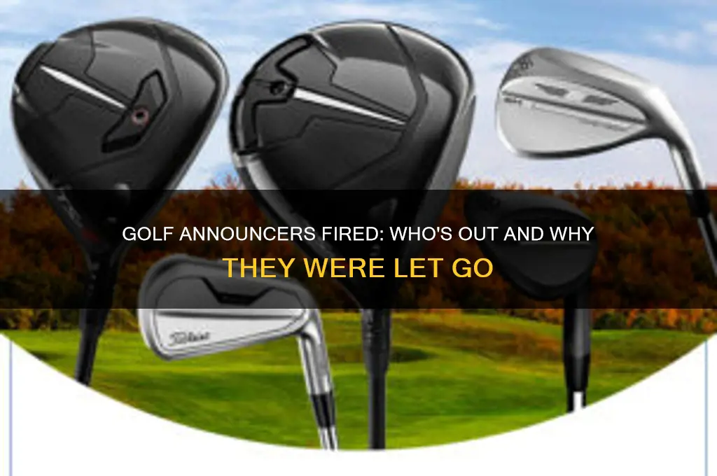 what golf announcers were fired