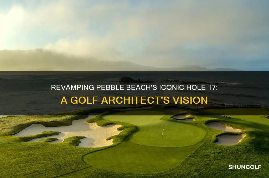 what golf architect remodel hole 17 at pebble beach