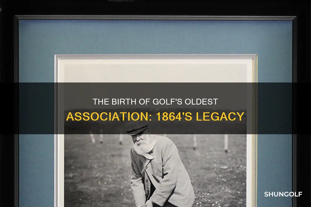what golf association was established in 1864