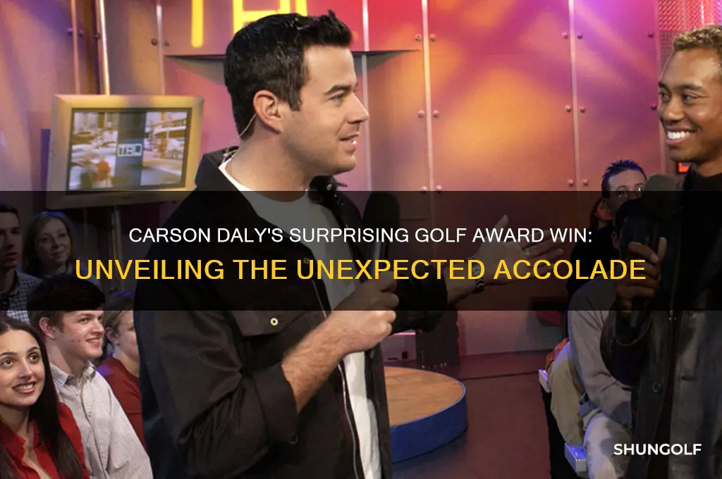 what golf award did carson daly win