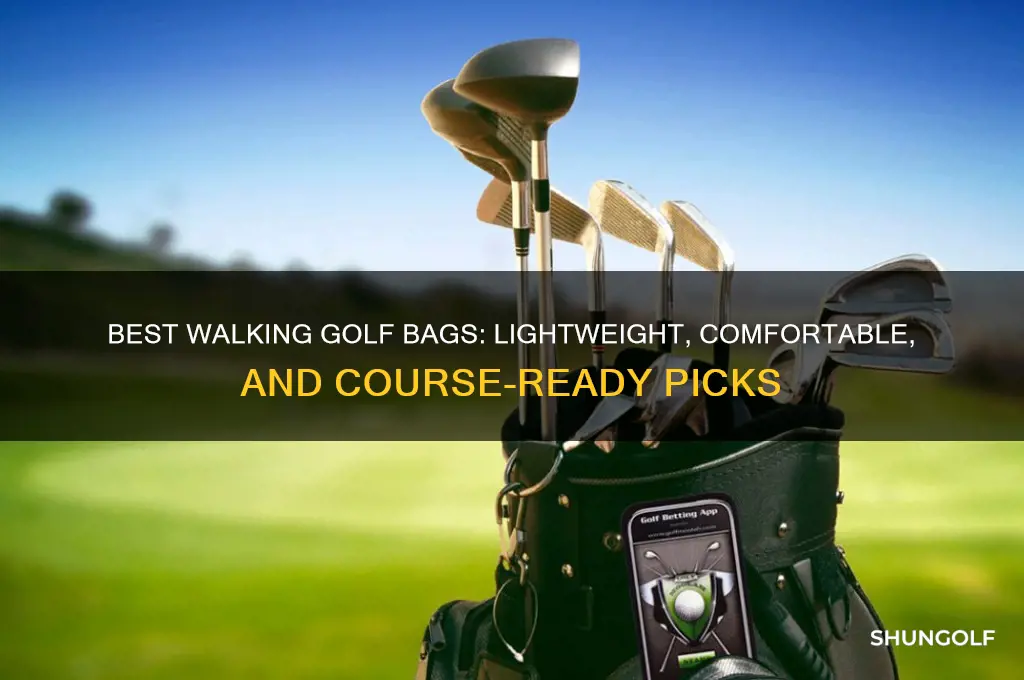 what golf bag if you walk the course