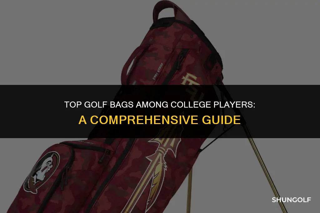 what golf bags do college players use