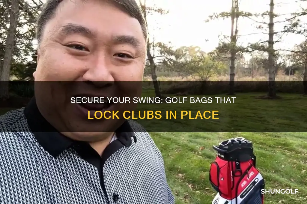 what golf bags lock clubs into place