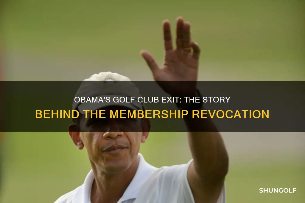 what golf club did obama get kicked out of
