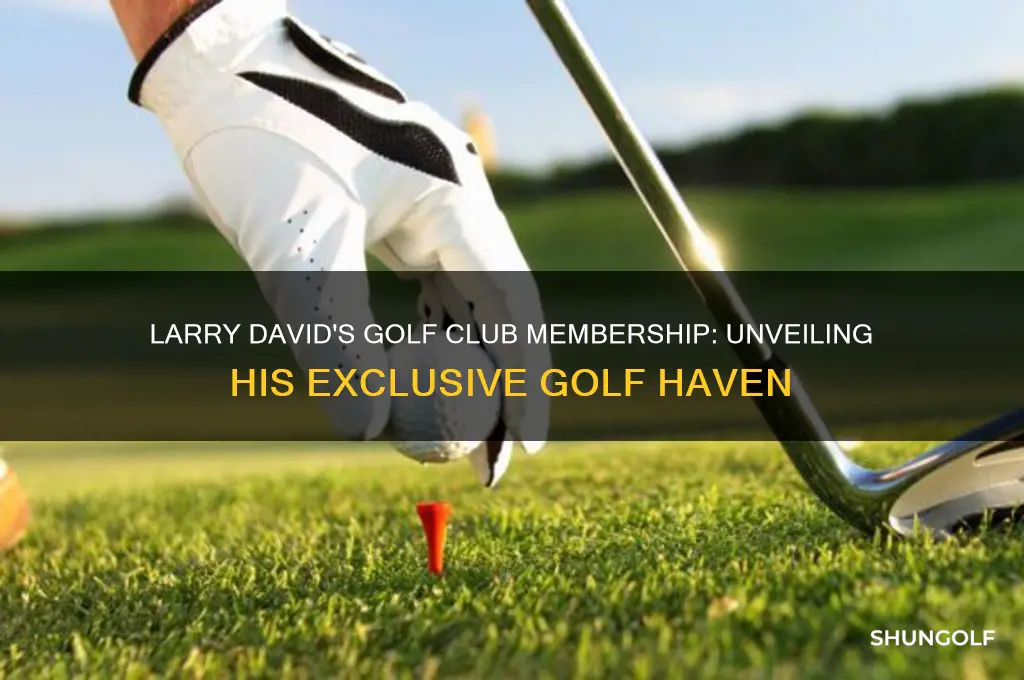 what golf club does larry david belong to