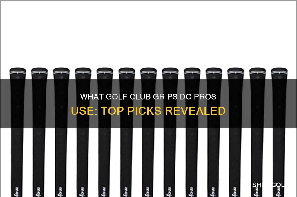 what golf club grips do pros use