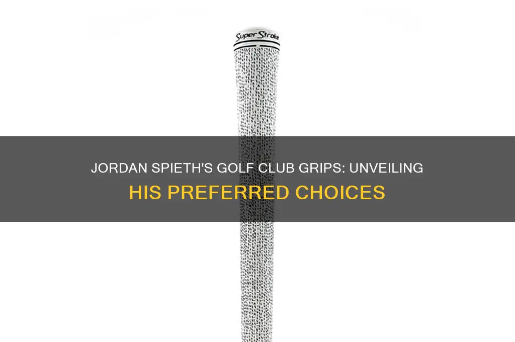 what golf club grips does jordan spieth use