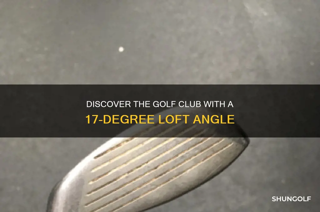 what golf club has 17 degree loft