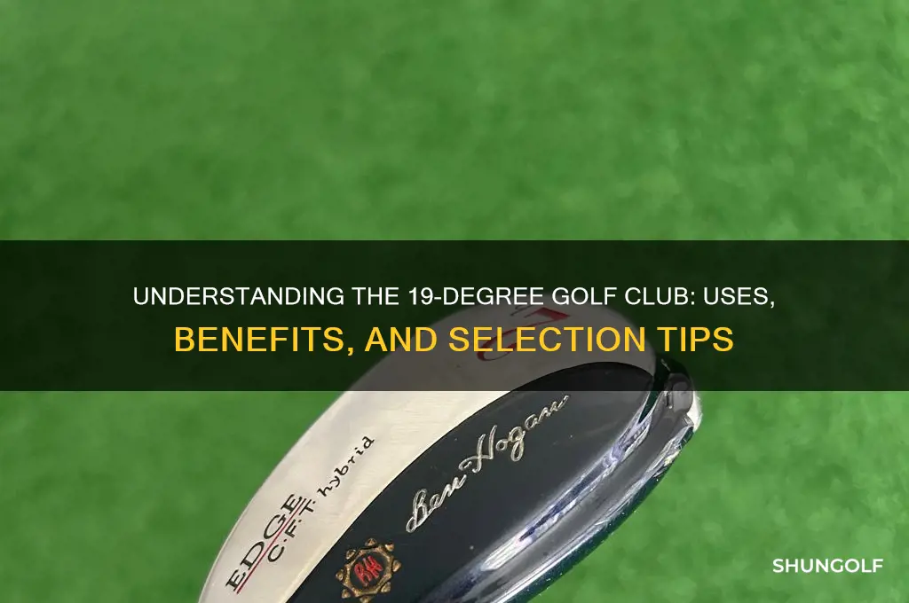 what golf club is 19 degrees