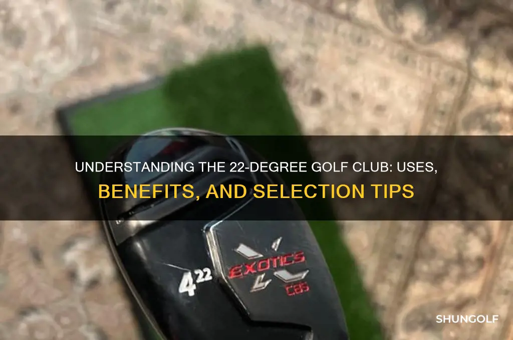 what golf club is 22 degrees