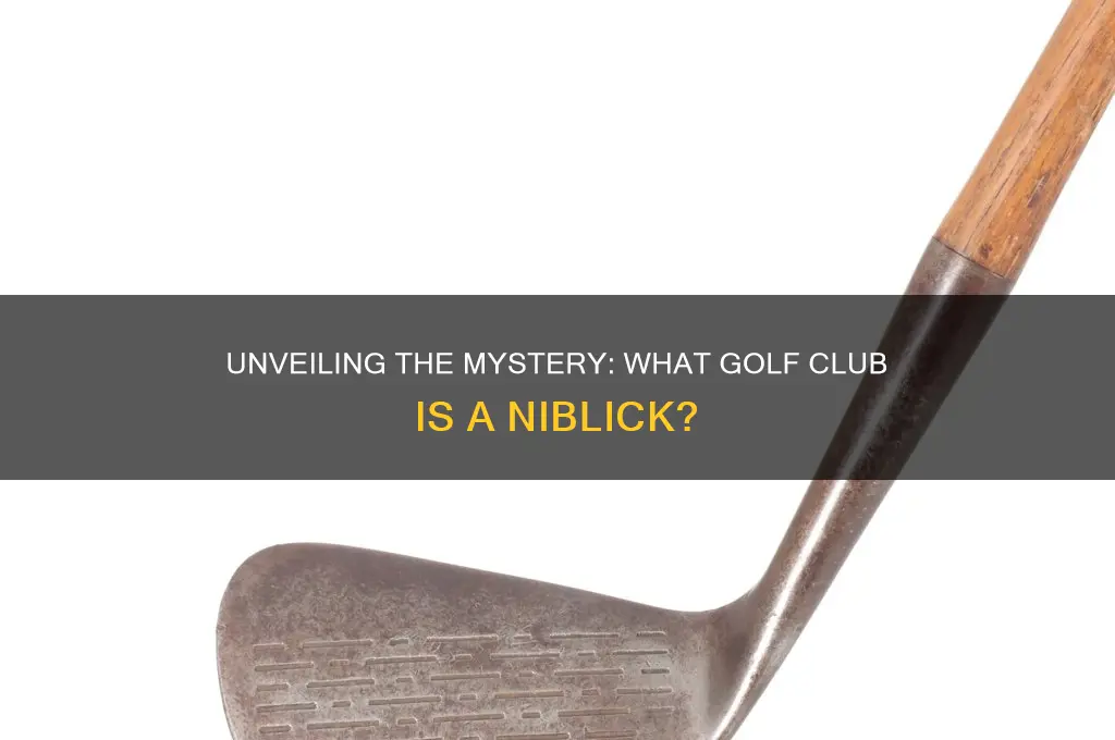 what golf club is a niblick