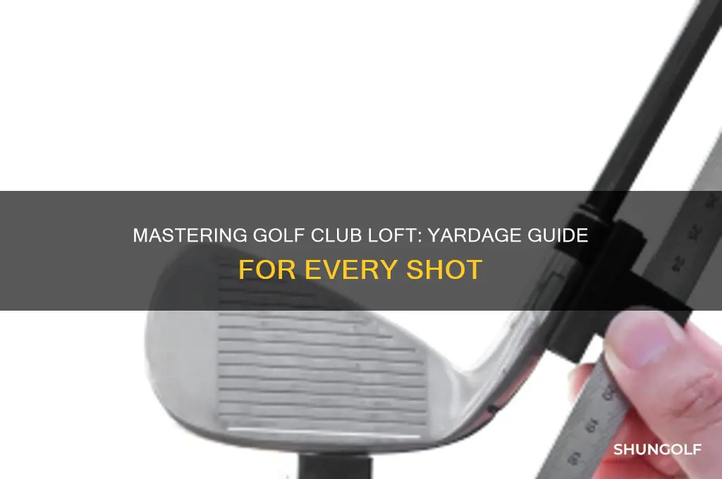what golf club loft is what yardage