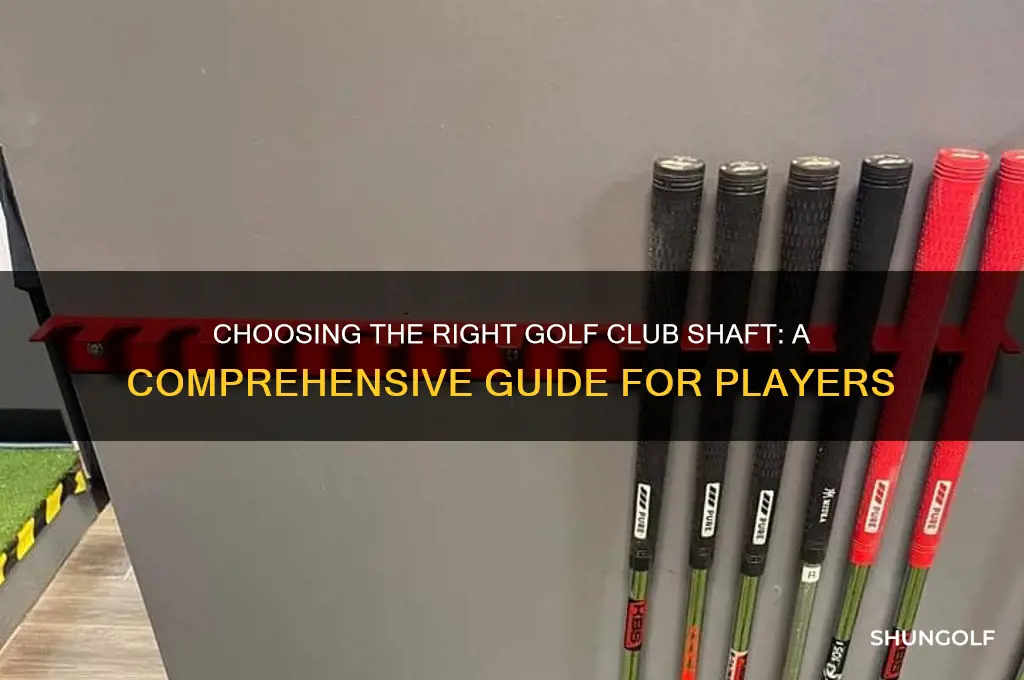 what golf club shaft do i need