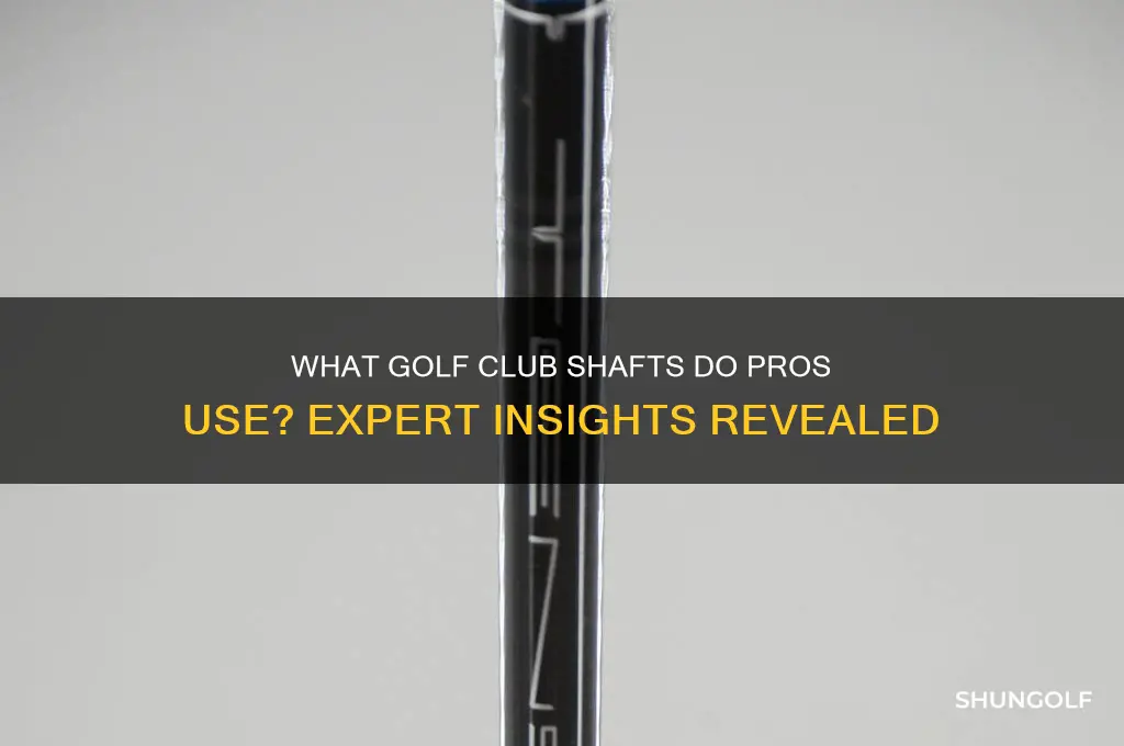 what golf club shafts do the pros use