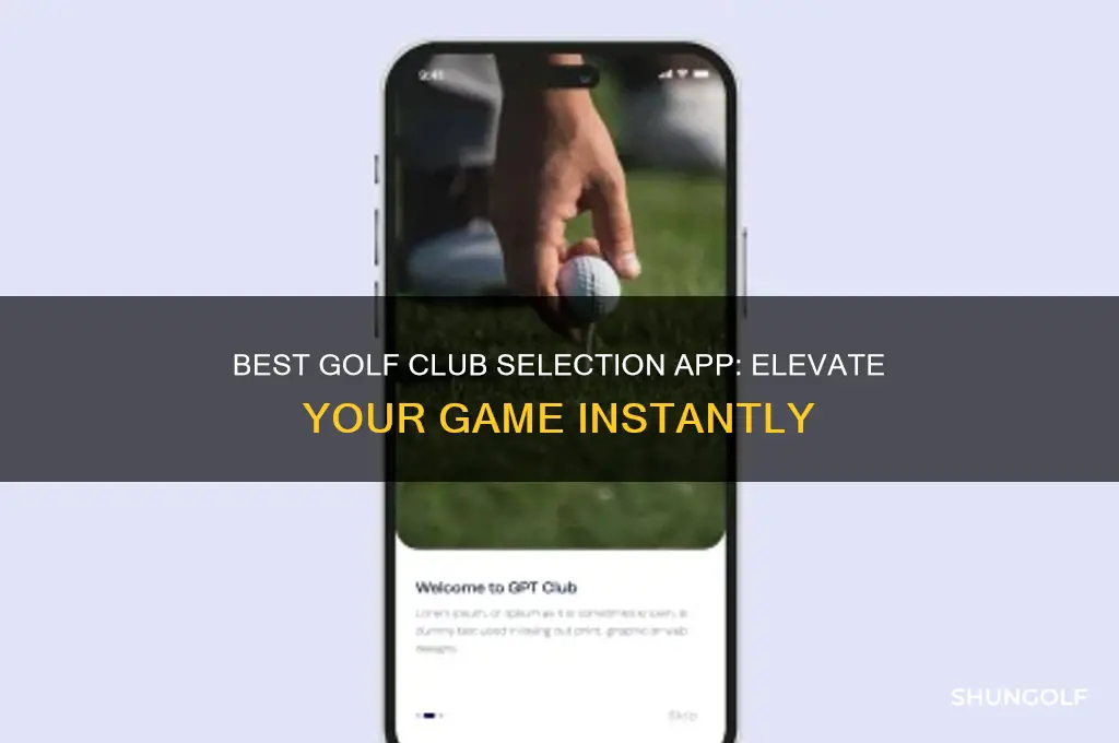 what golf club to use app