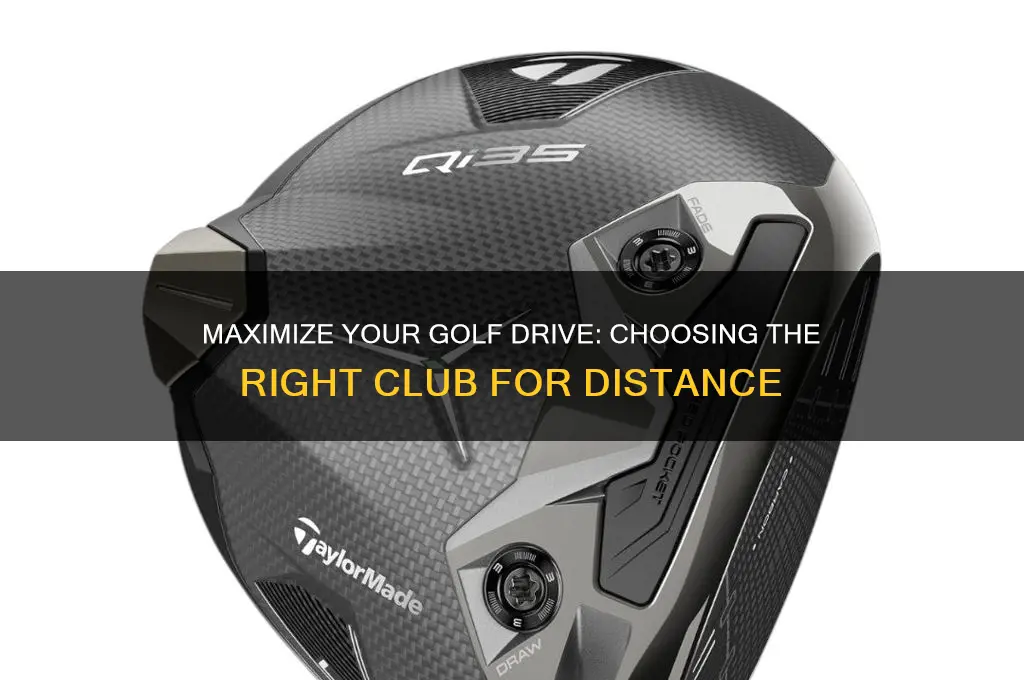 what golf club to use for distance