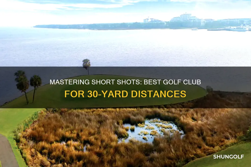 what golf club used for 30 yards