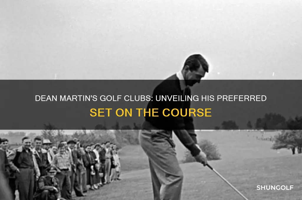what golf clubs did dean maritn have