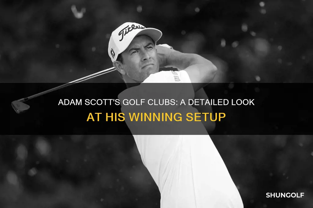 what golf clubs does adam scott use