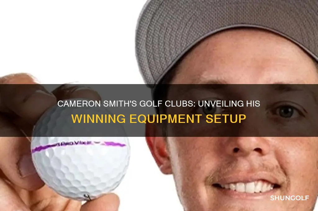what golf clubs does cameron smith use