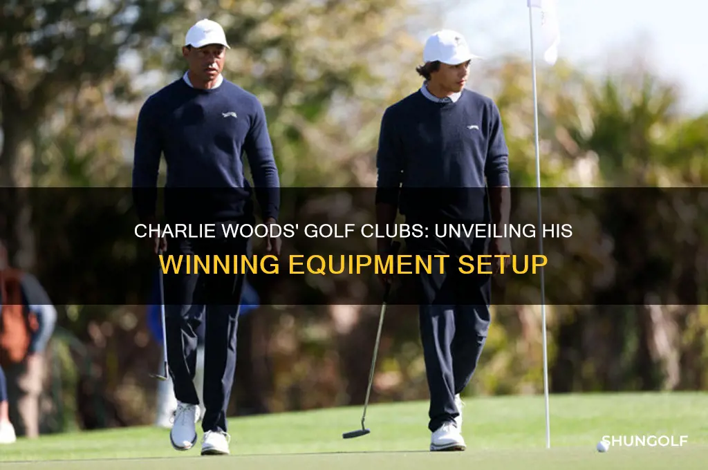 what golf clubs does charlie woods use