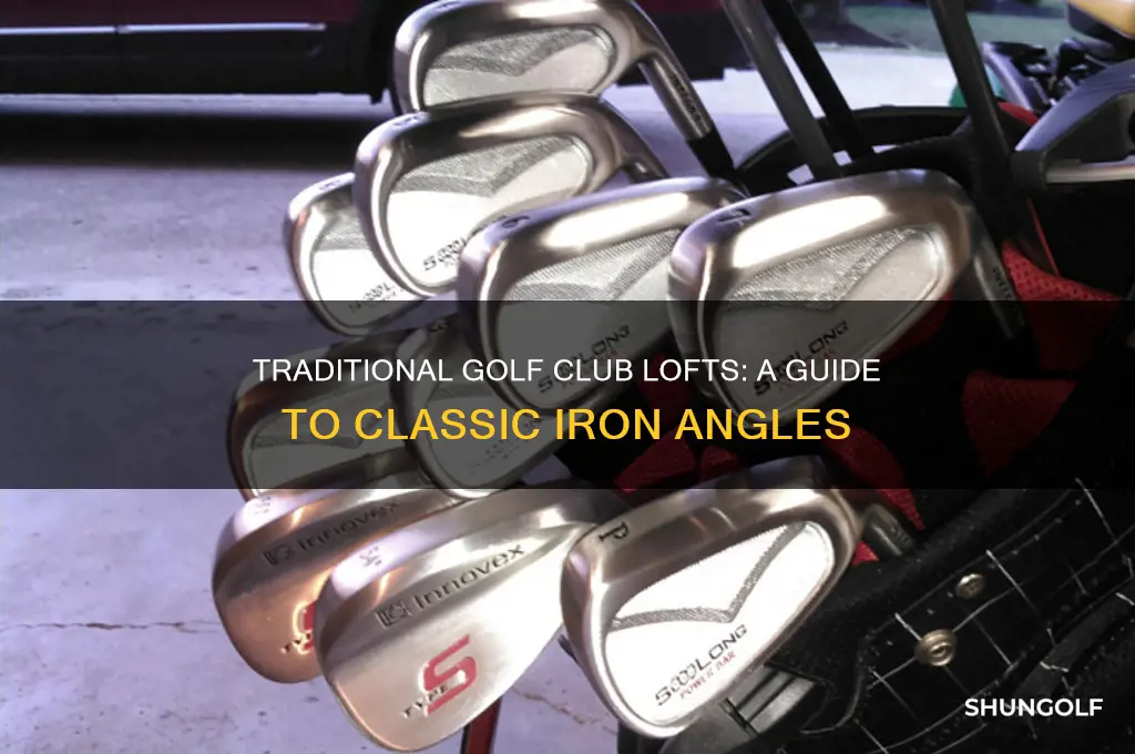 what golf clubs have traditional lofts