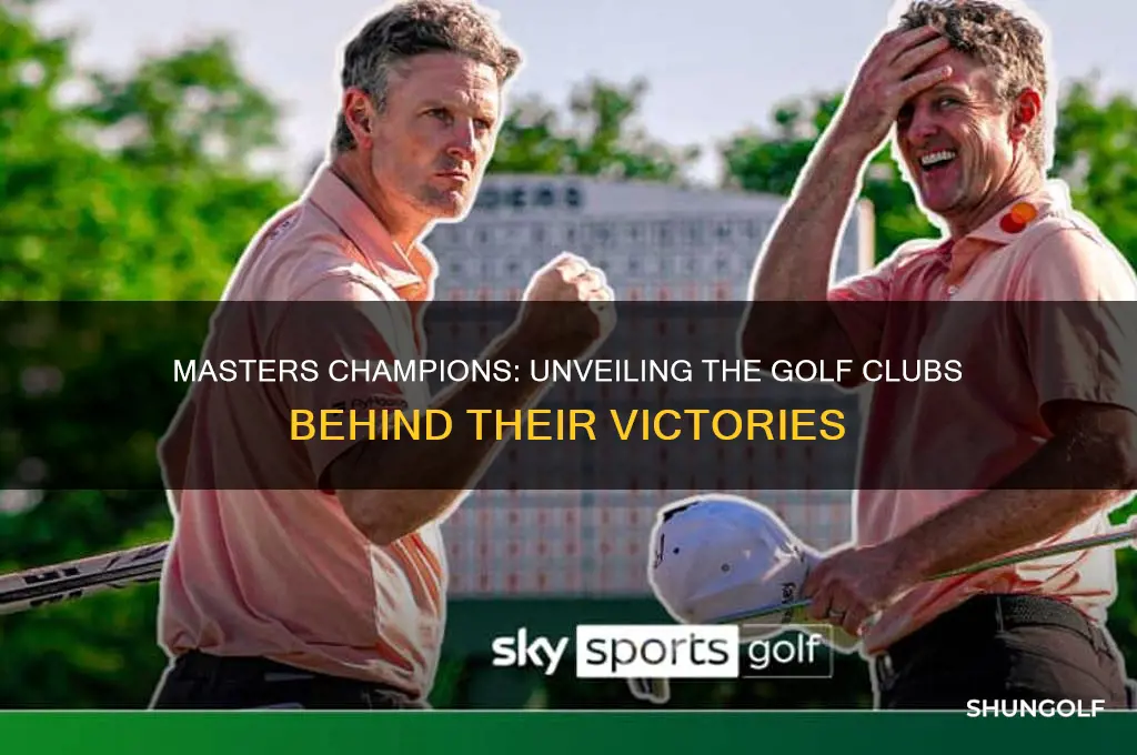 what golf clubs have won the masters