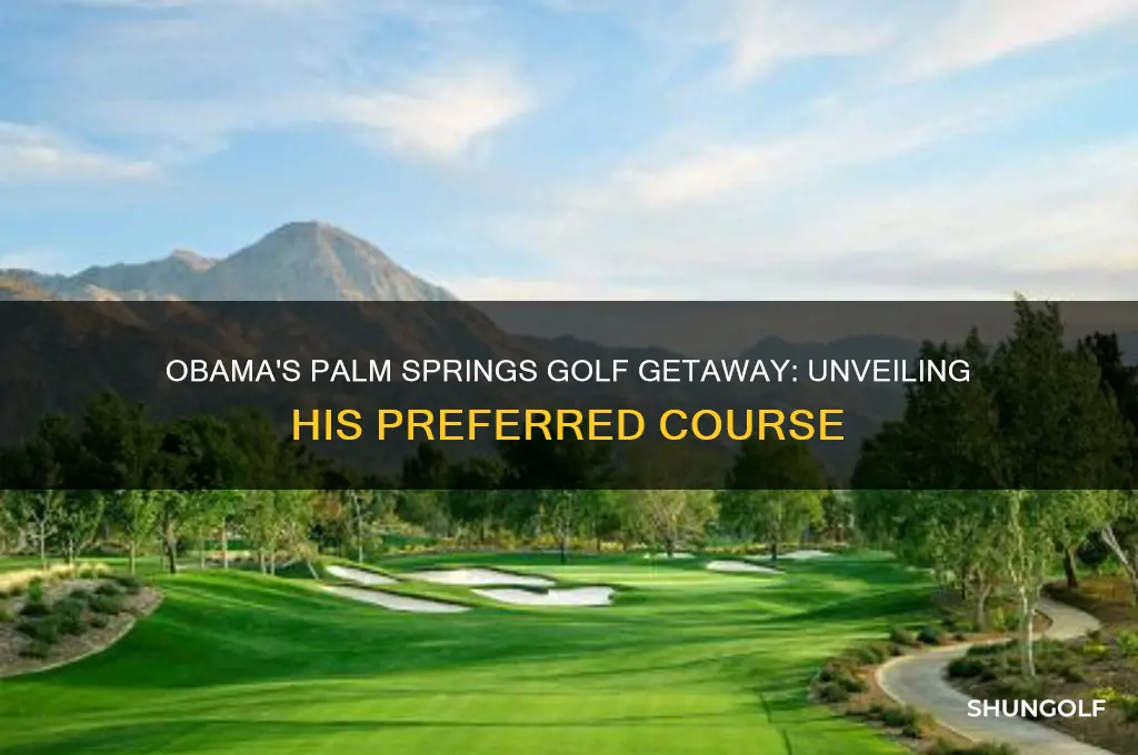 what golf course did obama play in palm springs