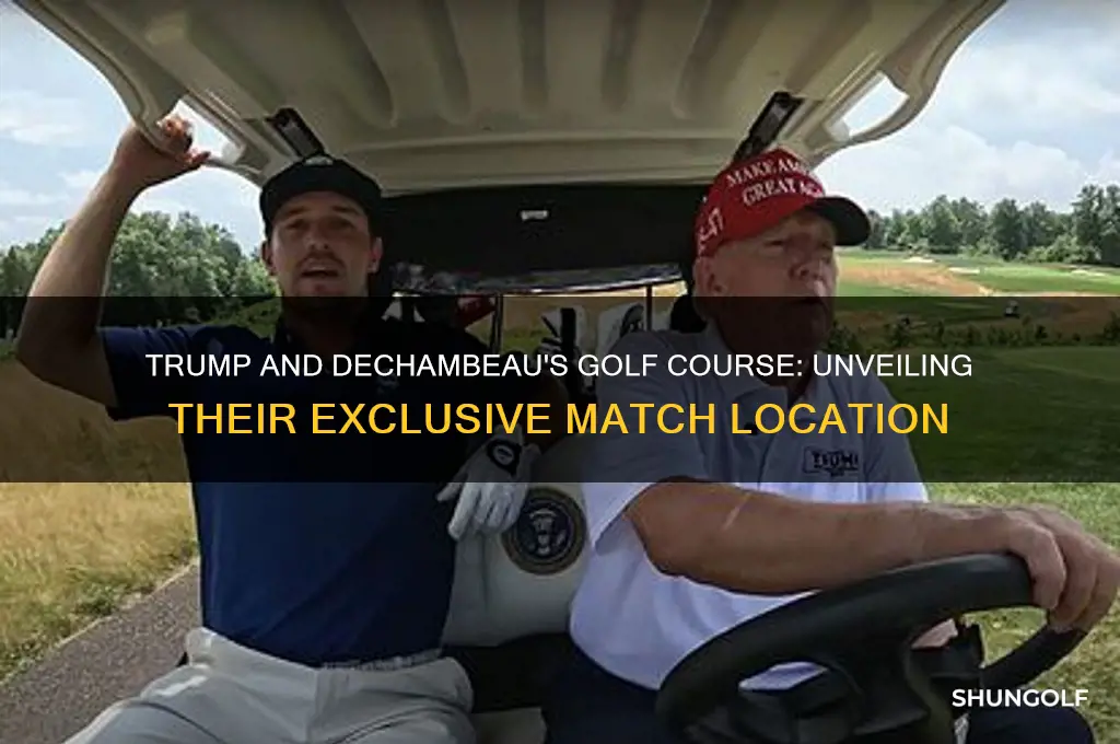 what golf course did trump and dechambeau play