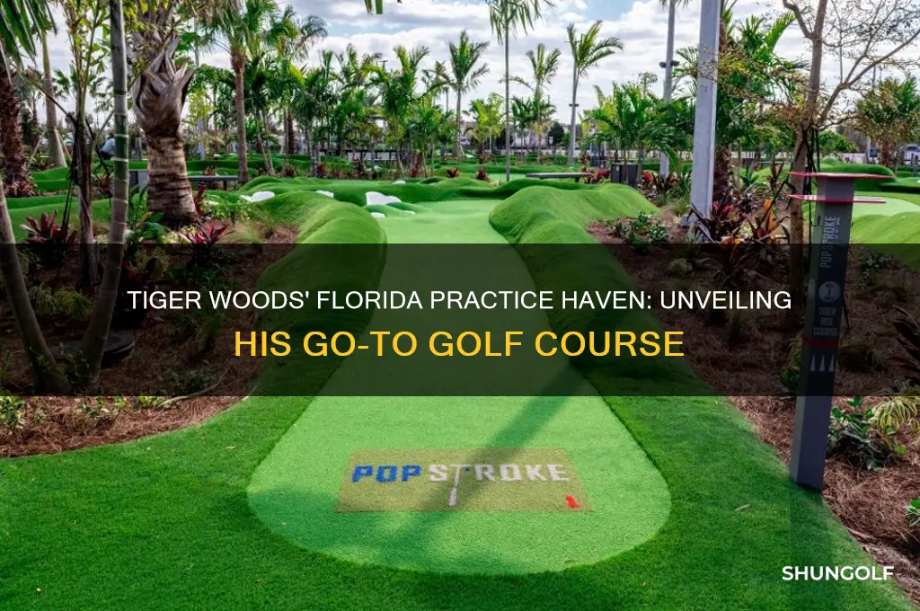 what golf course does tiger woods practice at in florida