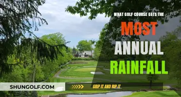 Which Golf Course Receives the Highest Annual Rainfall Worldwide?
