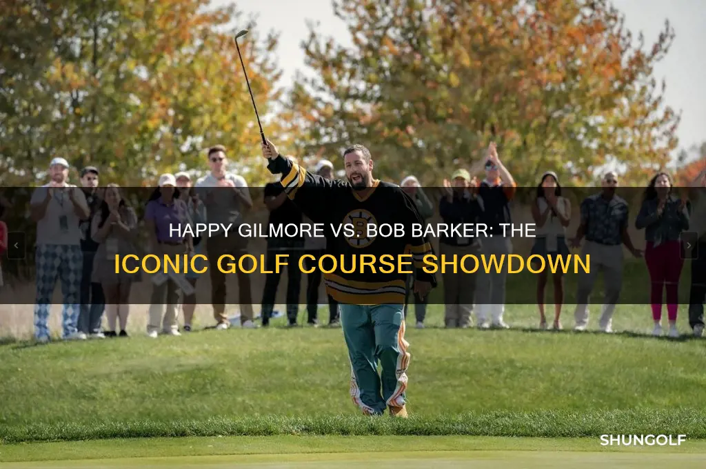 what golf course happy gilmore bob barker fight