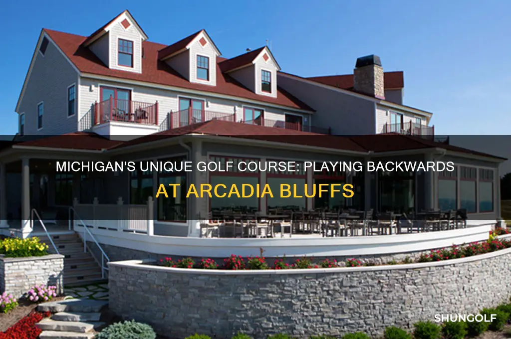 what golf course in michigan is played backwards