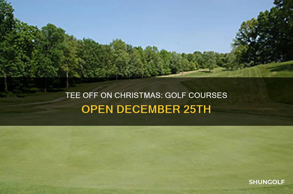 what golf course is open on christmas