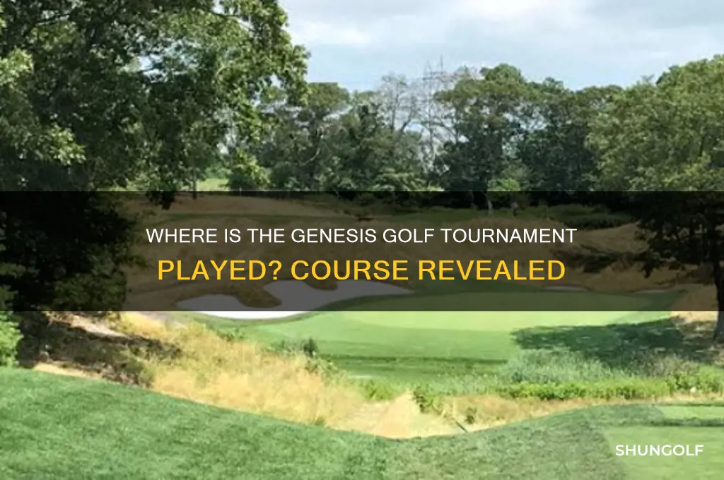 what golf course is the genesis golf tournament played on