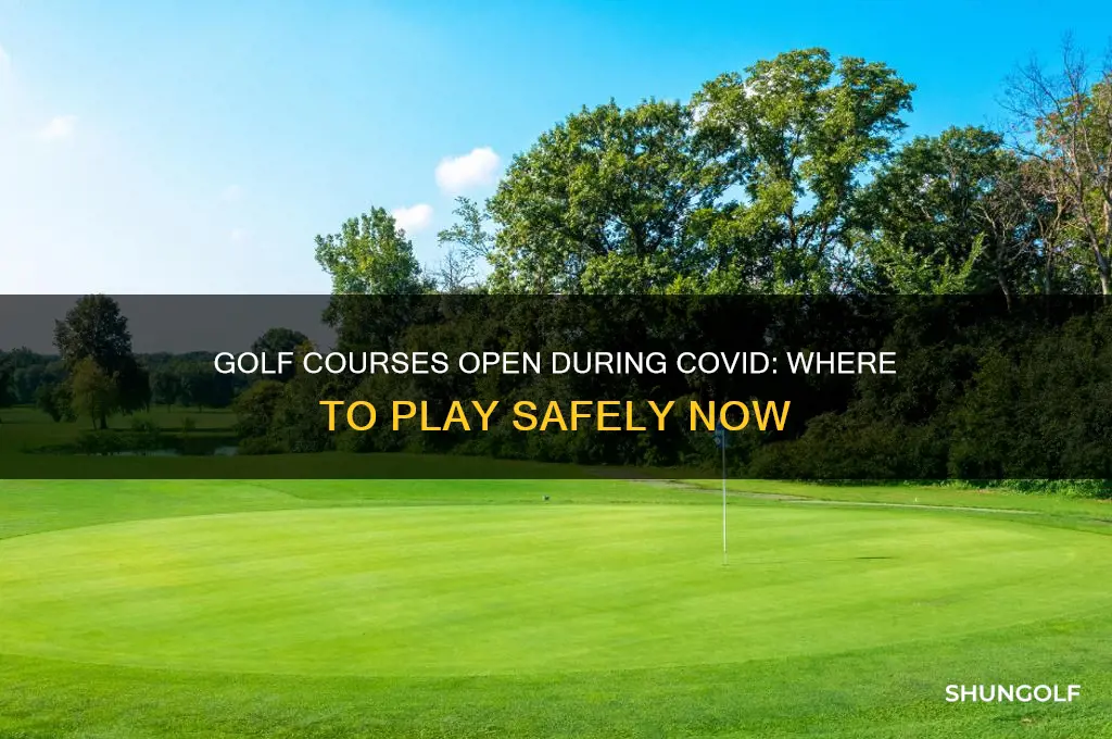 what golf courses are open during covid