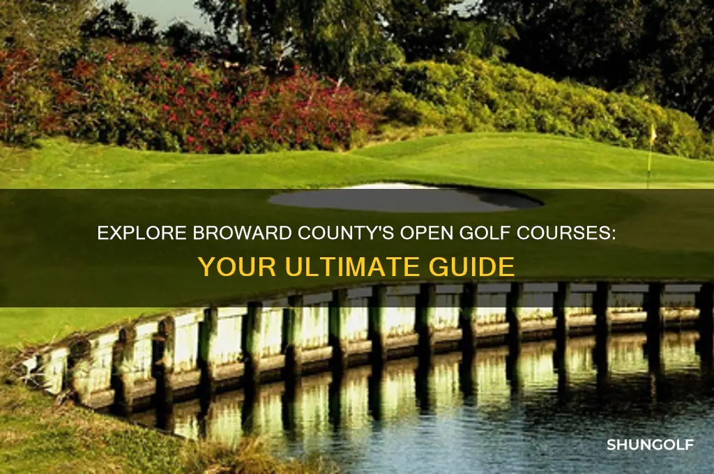 what golf courses are open in broward county