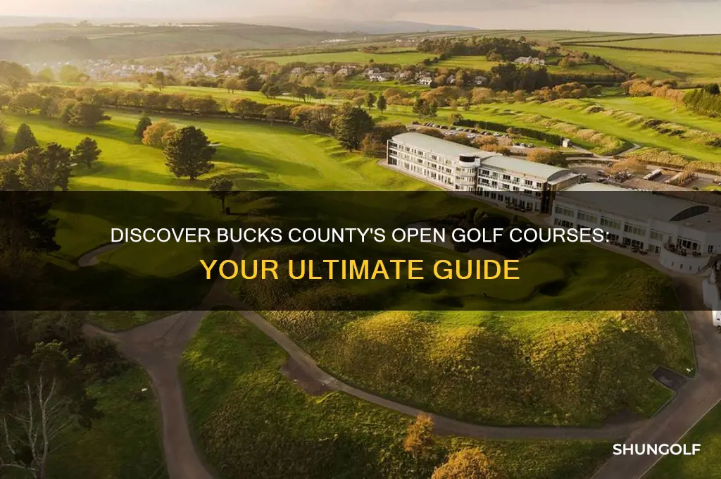 what golf courses are open in bucks county