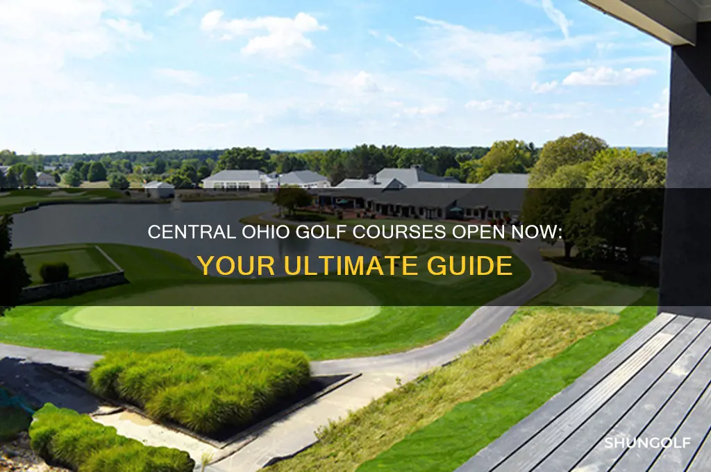 what golf courses are open in central ohio