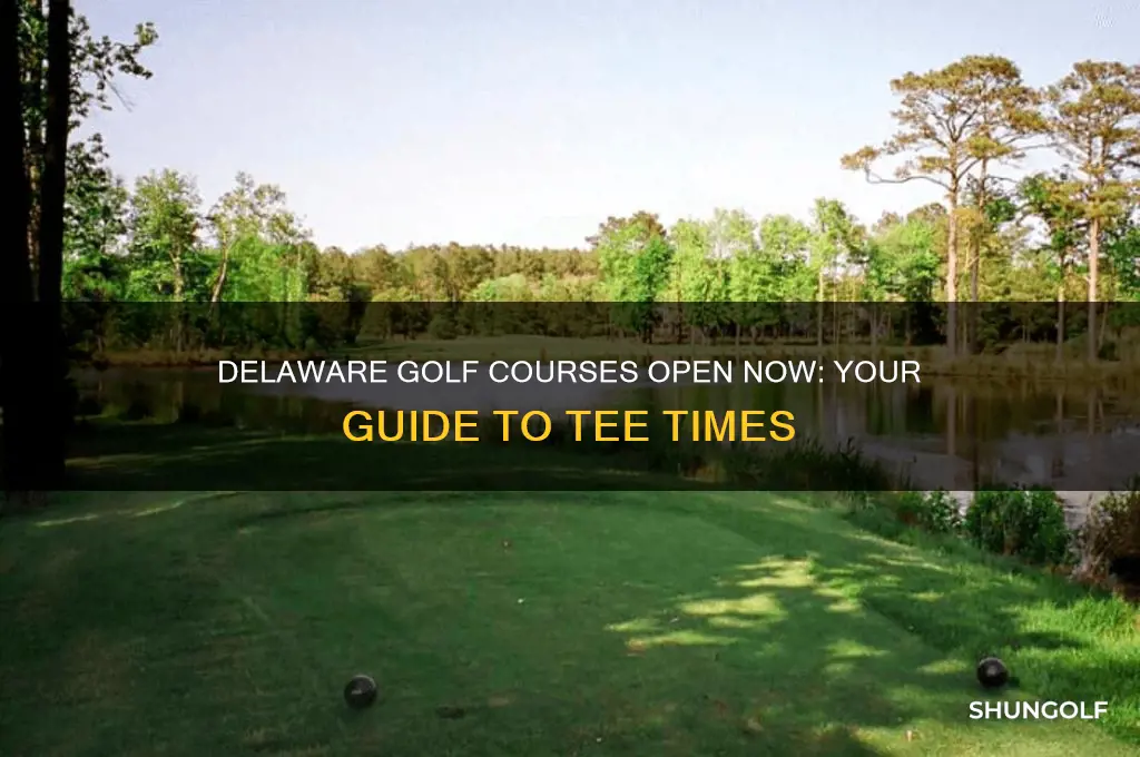 what golf courses are open in delaware