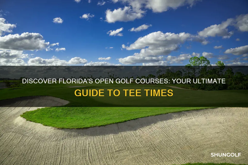 what golf courses are open in florida