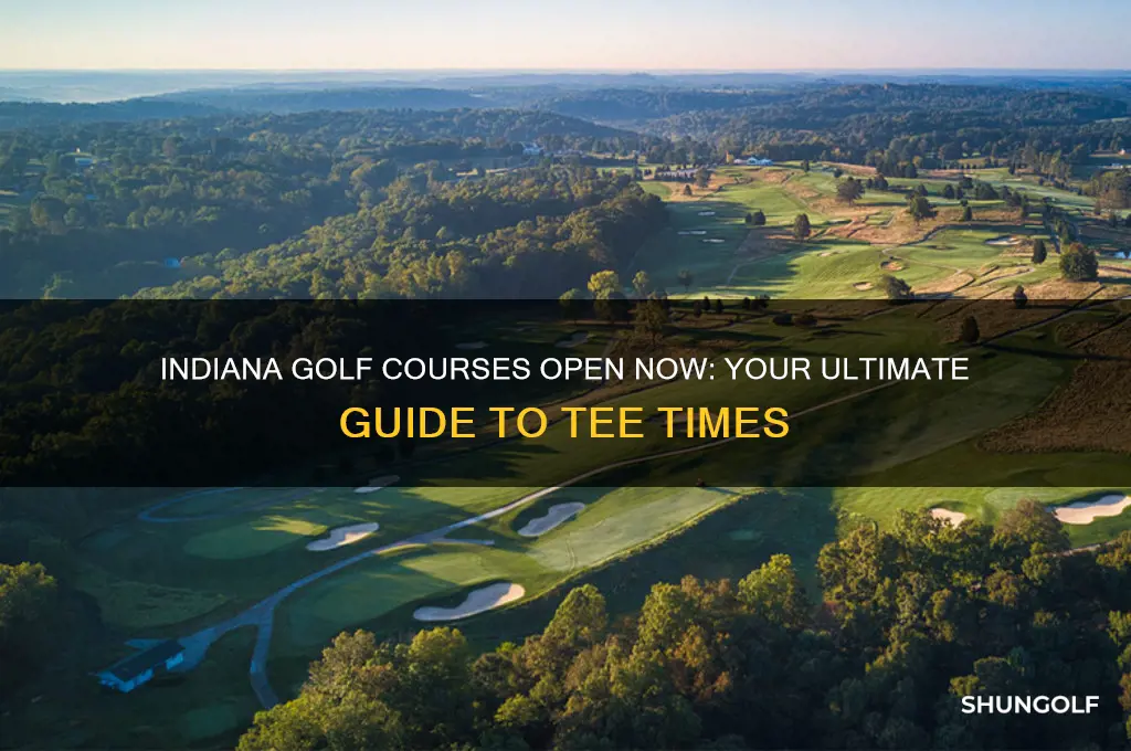 what golf courses are open in indiana