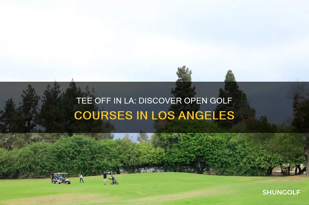 what golf courses are open in los angeles