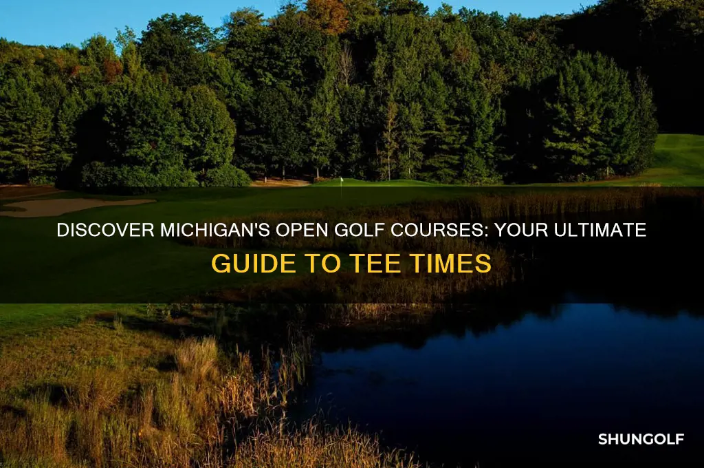 what golf courses are open in michigan