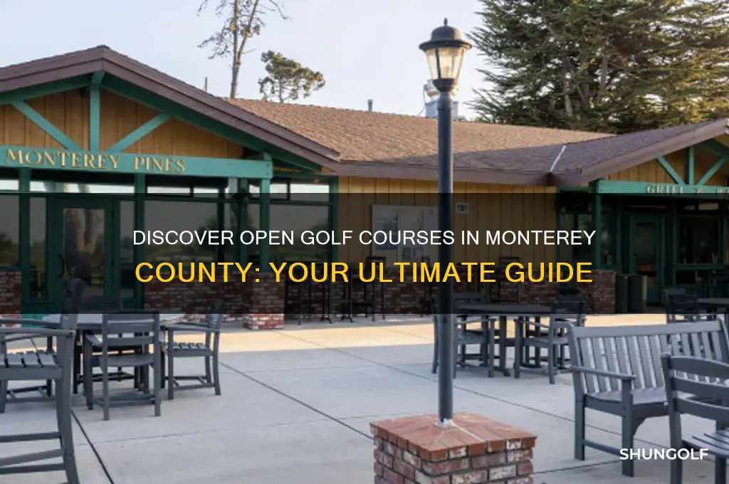 what golf courses are open in monterey county