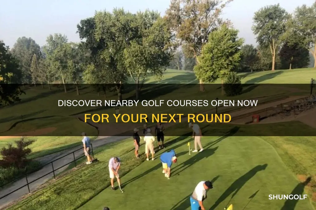 what golf courses are open in my area